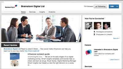 linkedin company page