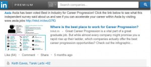 Asda's LinkedIn Company Page