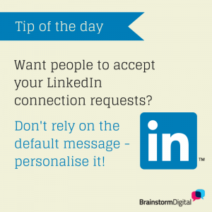 Personalise your LinkedIn invitations