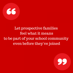 Use social media to give prospective