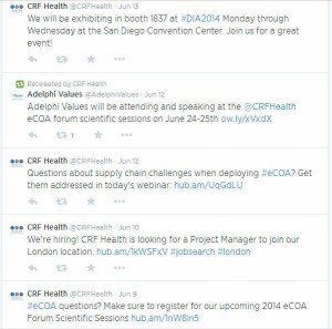 CRF Health Twitter feed