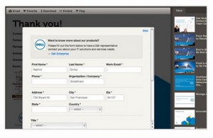 Slideshare lead generation form