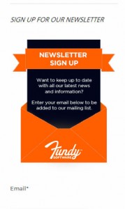 Sign up to our newsletter