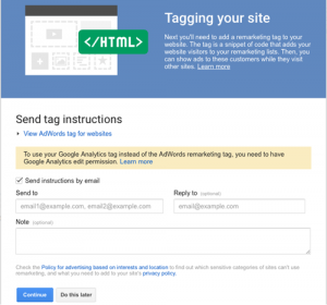 Remarketing code
