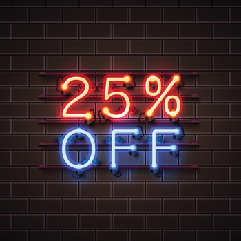 25% off