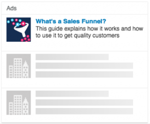 LinkedIn text ad
